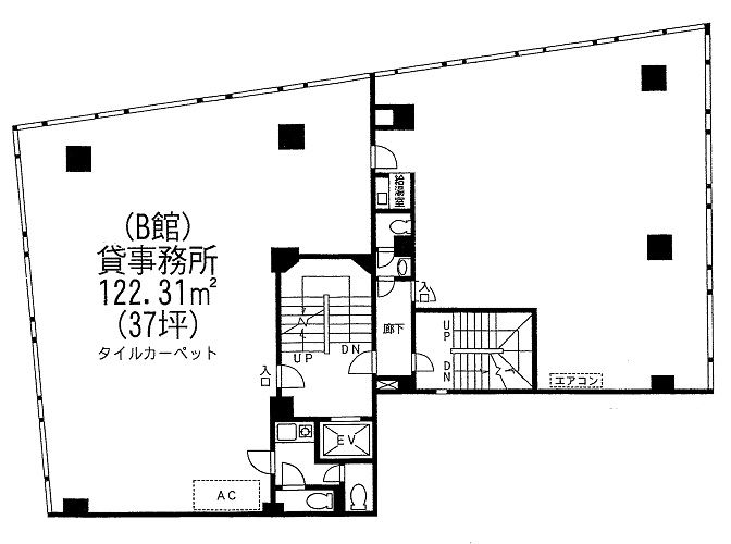 【間取】　4階B館：37坪・122.31�u