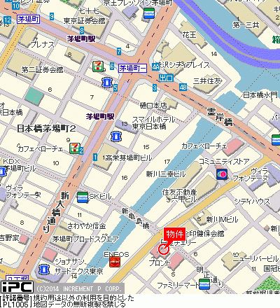 【地図】　東西線・日比谷線・JR京葉線の3路線利用可