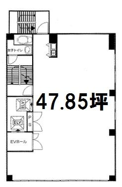 【間取】　6階：47.85坪・158.20�u