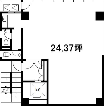 【間取】　5階：24.37坪・80.56�u