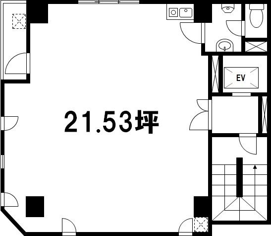 【間取】　4階：21.53坪・71.79�u